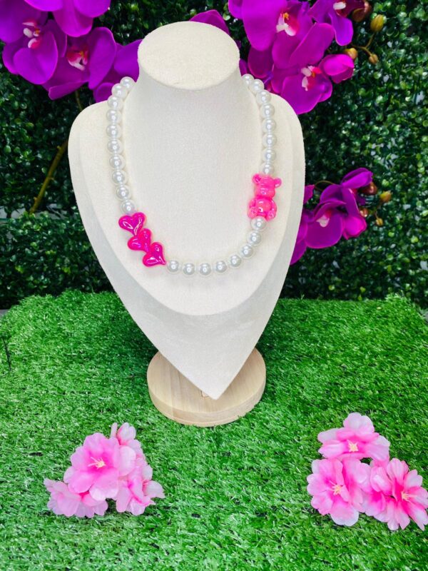 COLLAR PERLAS OSICORA HOTPINK