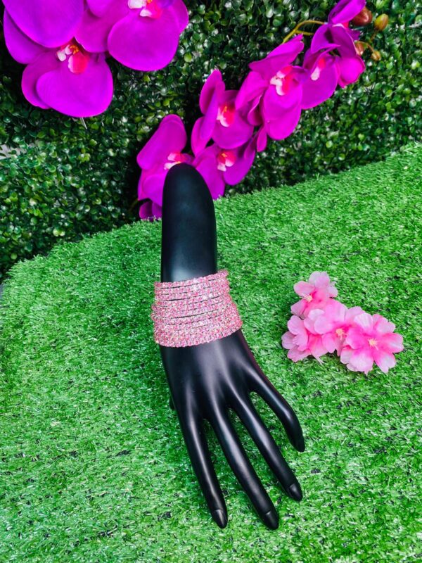 PULSERA CRISTALES PINK