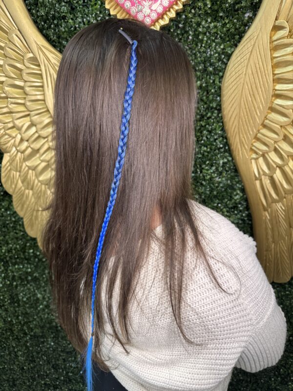 HAIR EXTENSION TRENZA AZUL