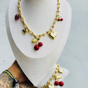 SET COLLAR PULSERA CHERRY/CORA
