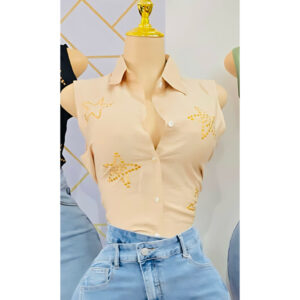 BLUSA ESTRELLAS BEIGE