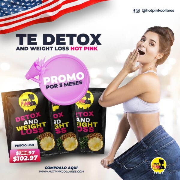 MEGA PROMO TE DETOX AND WEIGHT LOSS HOT PINK