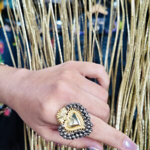 RiNG CORAZON FLAMA SILVER