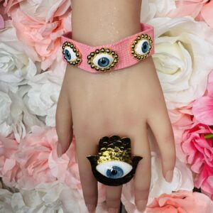 PULSERA 3 OJOS HILO