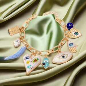 PULSERA CORAZON PINTADO