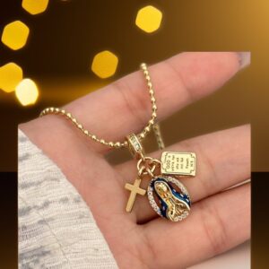 COLLAR VIRGEN CHARMS