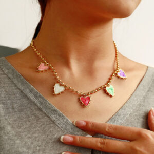 COLLAR CORAZON COLORES