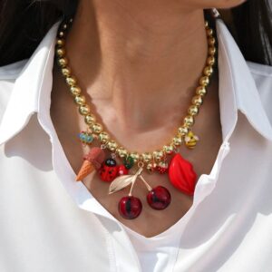COLLAR CEREZA BESO