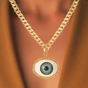 COLLAR OJO GREEN SINGLE