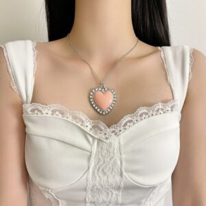 COLLAR CORZAON CON DIAMANTES