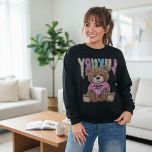 SUDADERA OSO BLINGBLING MULTICOLORES