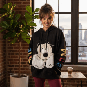 SUDADERA MIKY NEGRA GORRO