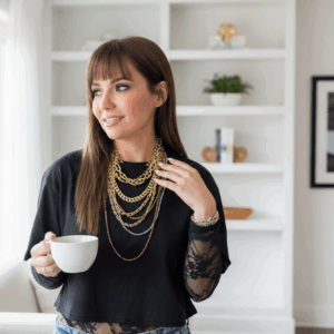 COLLAR DOBLE CADENAS CRISTALES