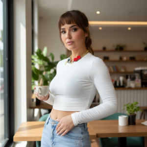 TOP MANGA LARGA BASICA