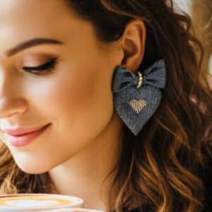 EARRINGS CORAZON MEZCLILLA