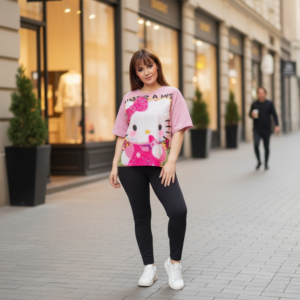 CAMISETA KITTY PINK BRILLITOS