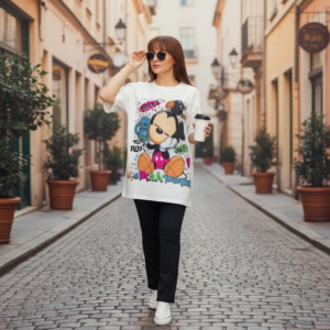 CAMISETA COLORFUL MIKEY GLITTER