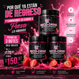 PROMO 3 RECO-DRINK FRESA 🍓 PREV-JUN/5