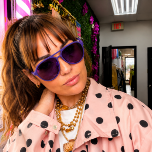 SUNGLASSES  R BAN PURPLE MIRROR