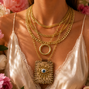 COLLAR ESCAPULARIO GOLD EYE